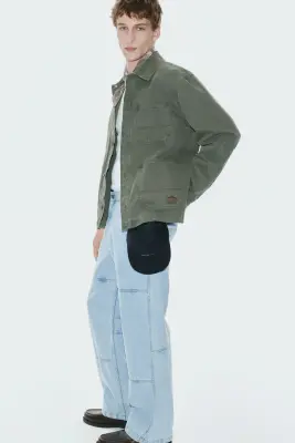 Jean worker Loose Fit - Bleu denim — photo 4
