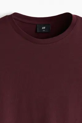 T-shirt Slim Fit - Bordeaux — photo 4