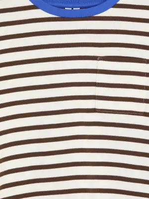 T-shirt à manches longues - Marron/Bleu — photo 2