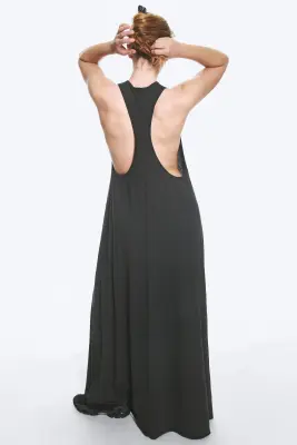 Robe longue dos nageur - Noir — photo 3