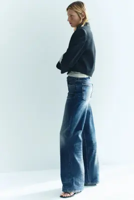 Tall Fit Wide Regular Waist Jeans - Bleu denim — photo 2