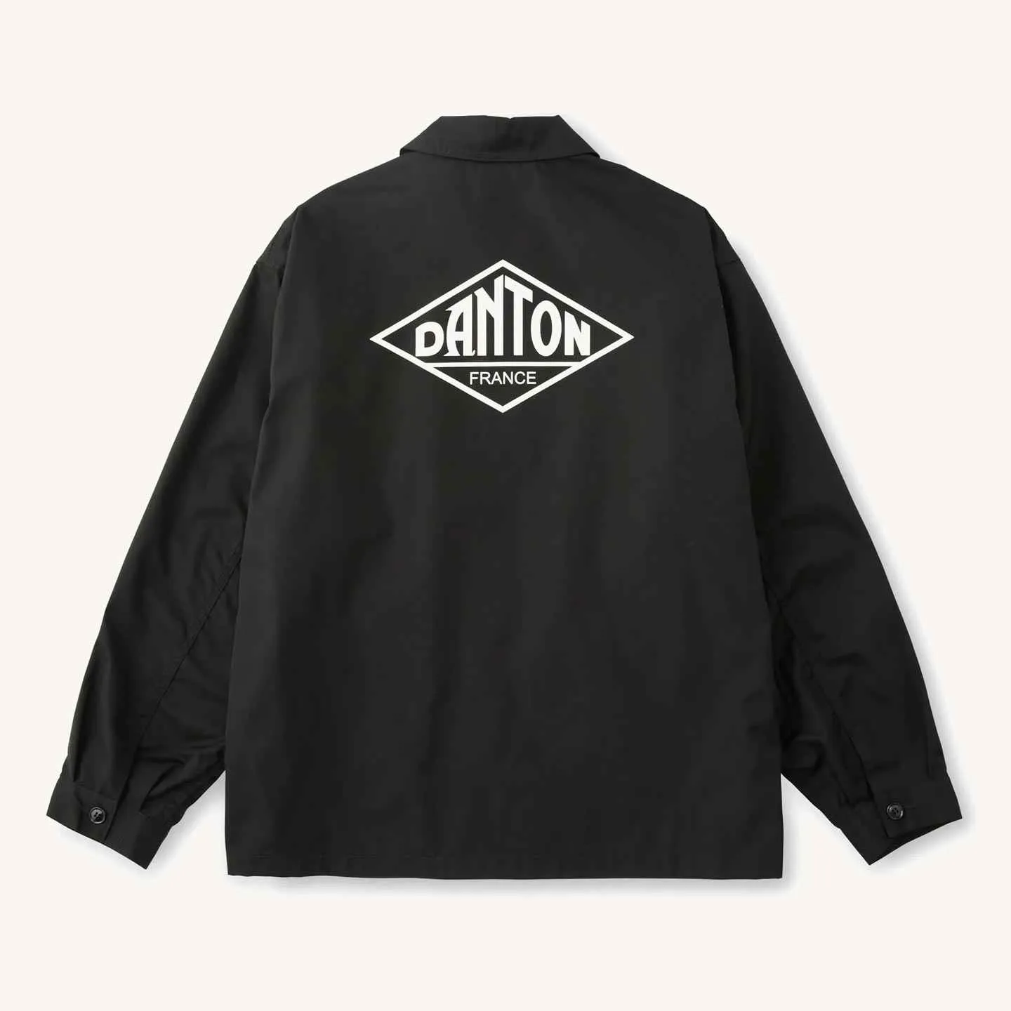 Veste en Popeline Logo dos Danton - Noir