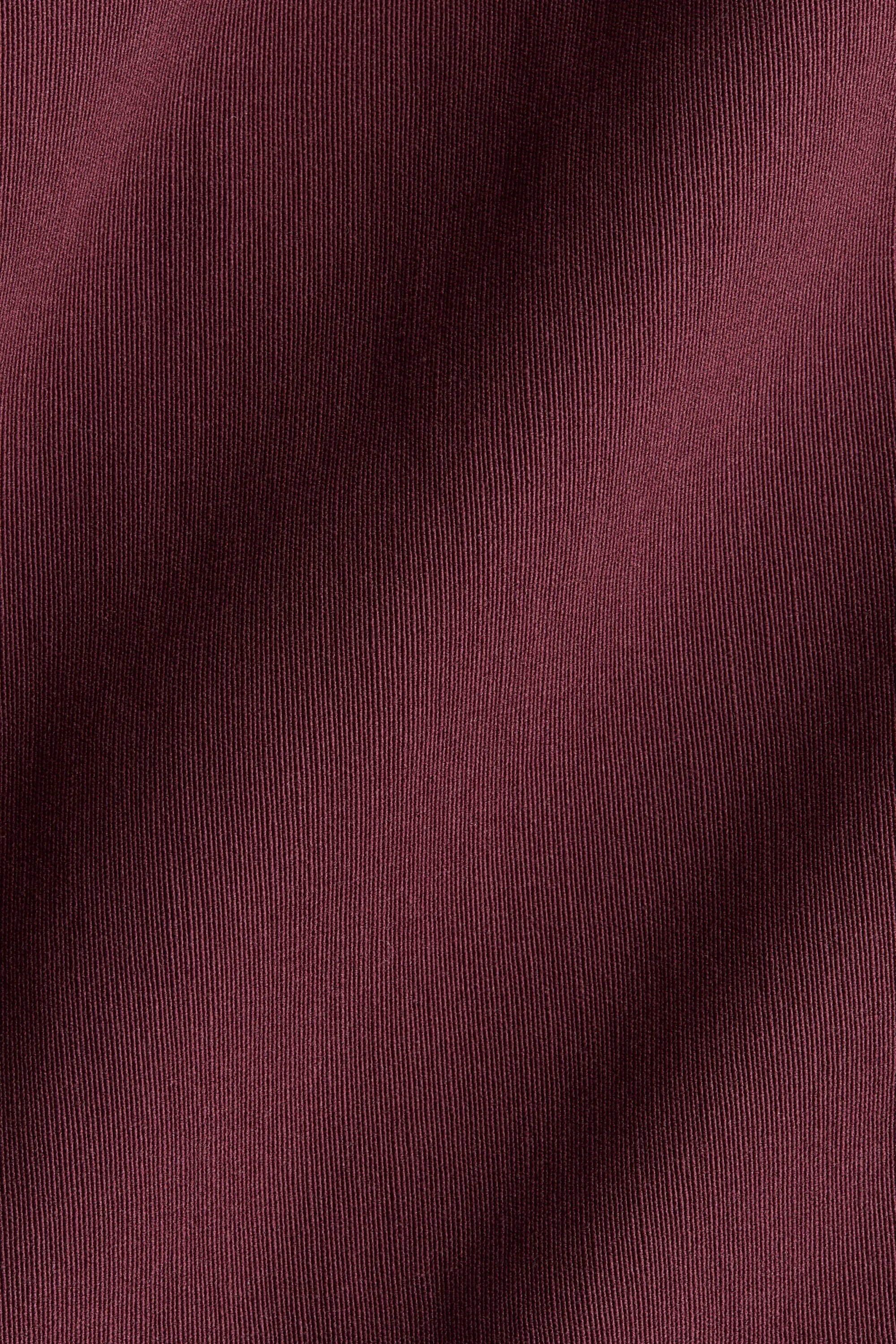 Robe en twill avec ceinture - Bordeaux