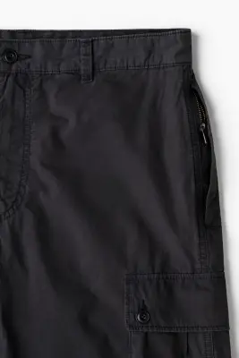 Pantalon cargo Regular Fit - Noir — photo 1