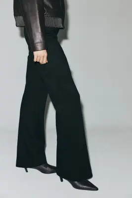 Pantalon en interlock - Noir — photo 2