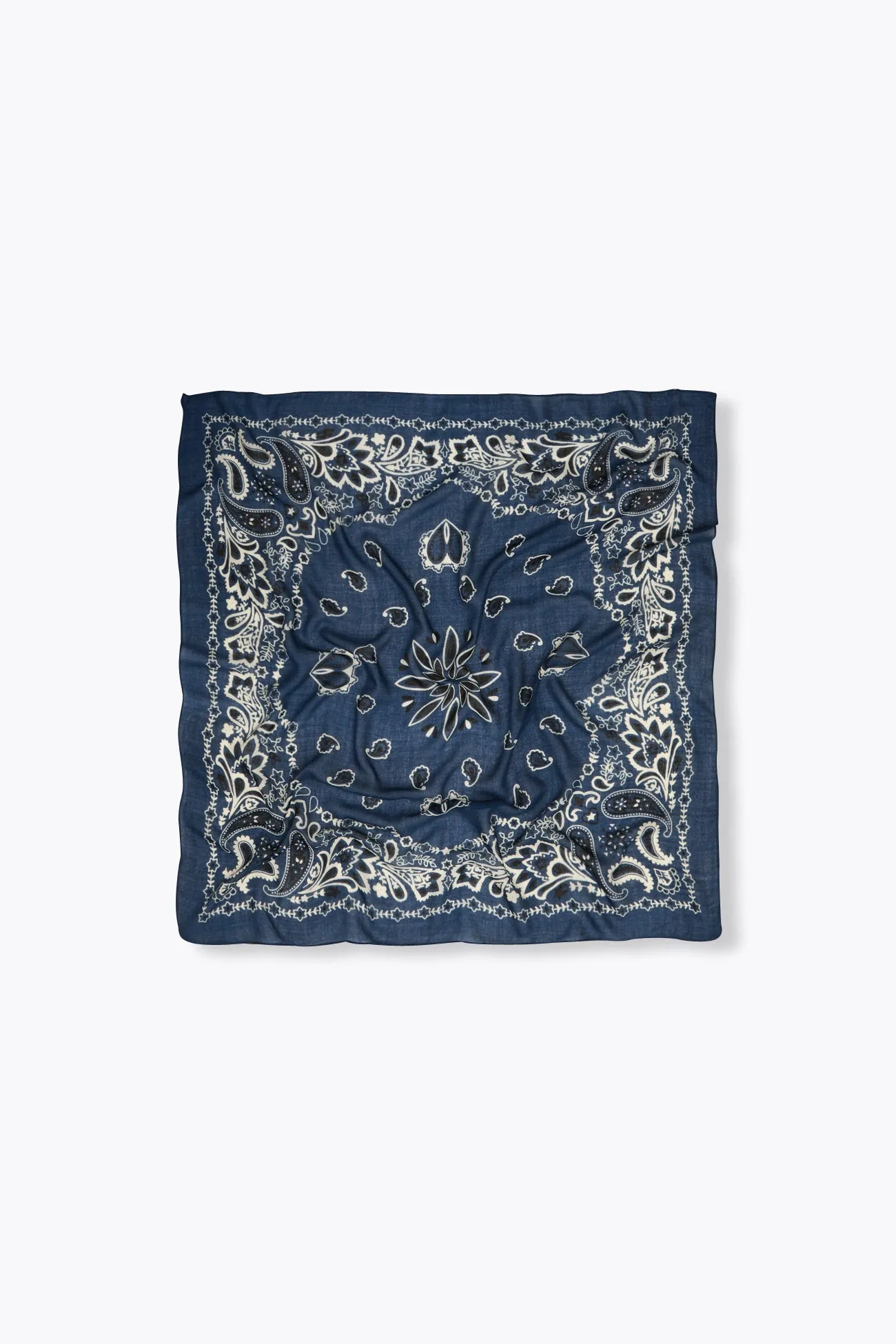 Foulard carré en laine Femme