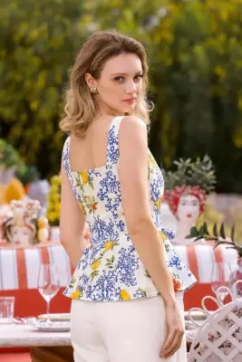 Alina Top - Sicily print — photo 3