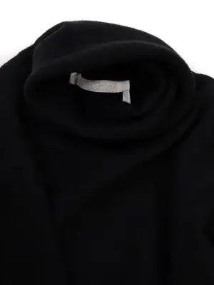 Pull col roulé en laine noire Prix boutique 690€ Taille XS/S — photo 2