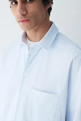 Chemise Cooling Loose Fit - Bleu clair — photo 3