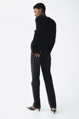 MAMA Slim Straight High Jeans - Gris denim foncé — photo 1