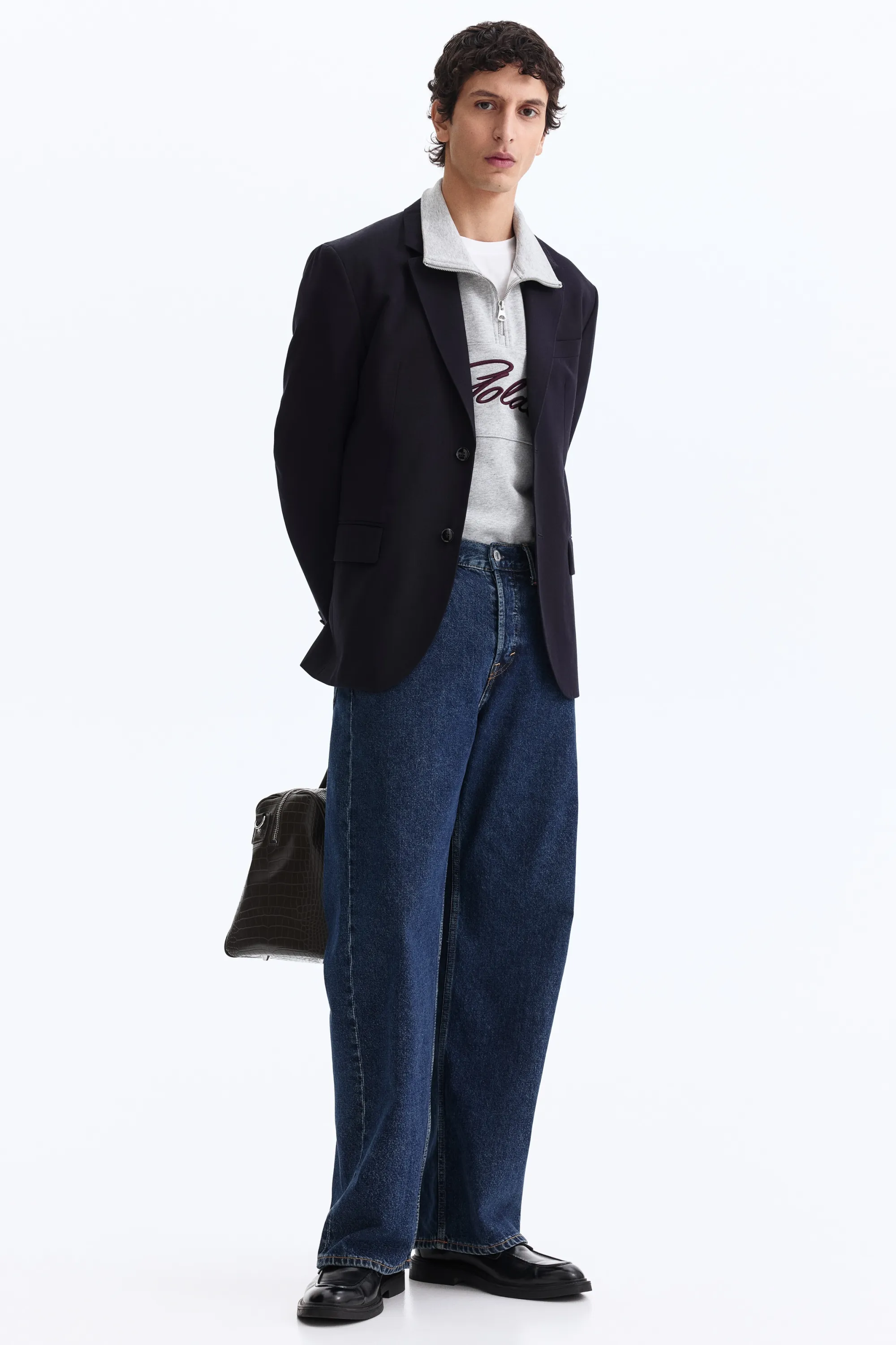 Veste Relaxed Fit - Bleu marine