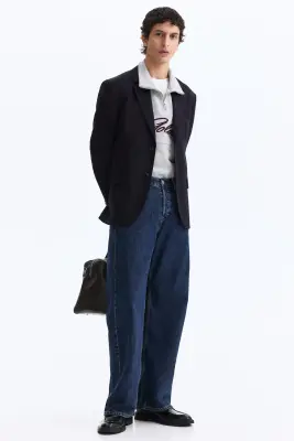 Veste Relaxed Fit - Bleu marine — photo 1