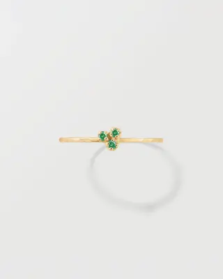 BAGUE OLYMPE, TROIS PIERRES - Or rose 18 carats — photo 3