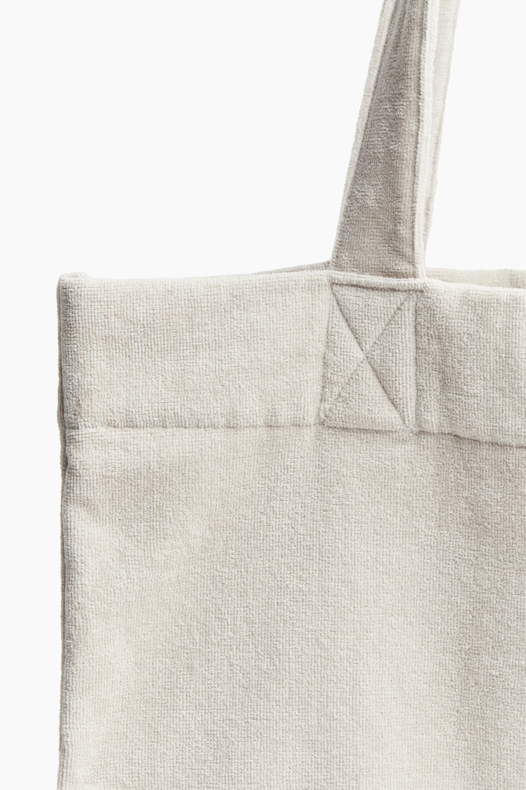 Sac de plage en coton éponge - Taupe