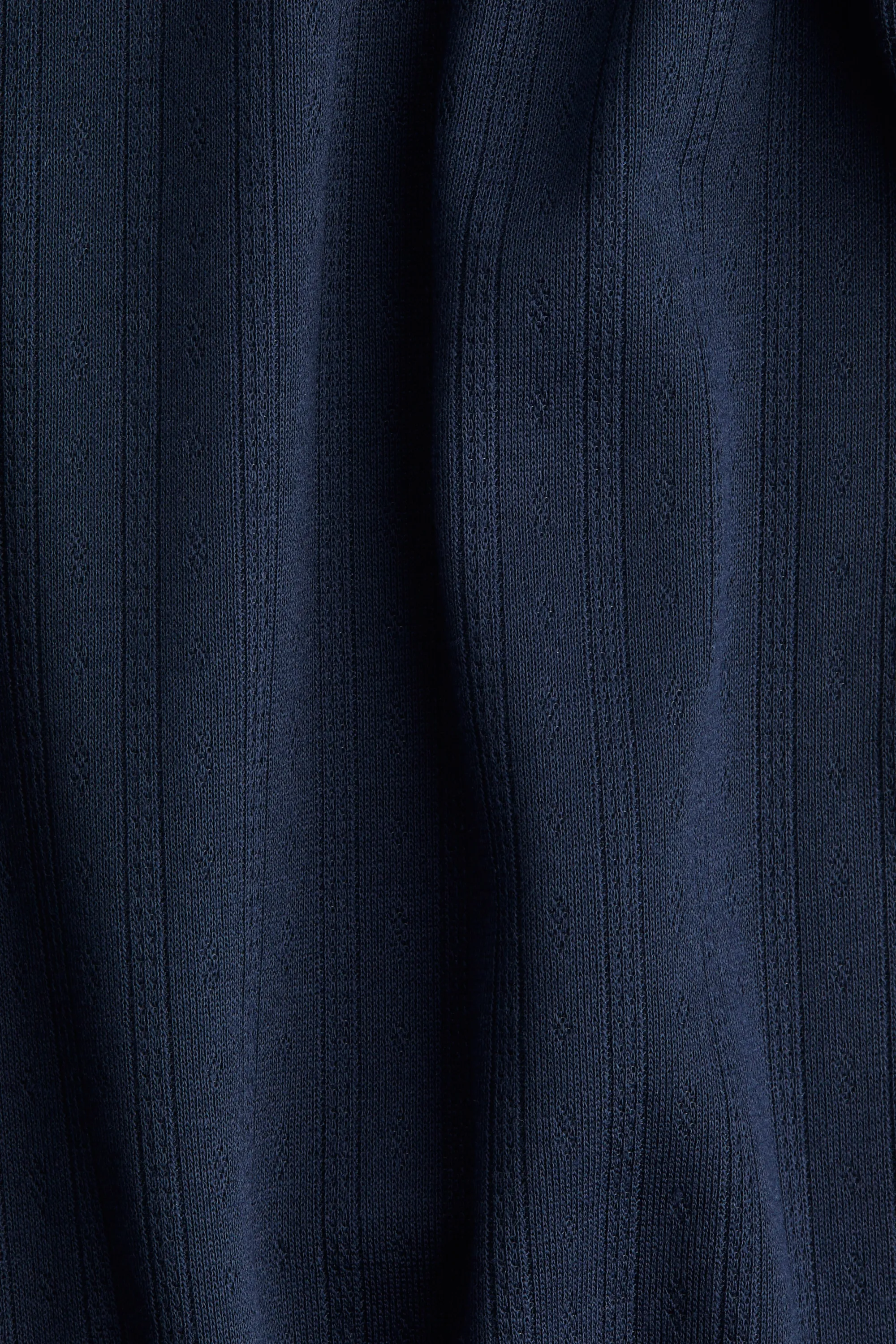 Pantalon en jersey pointelle - Bleu marine