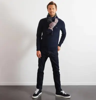 EDEN PARK PULL COL ROND Marine — photo 5
