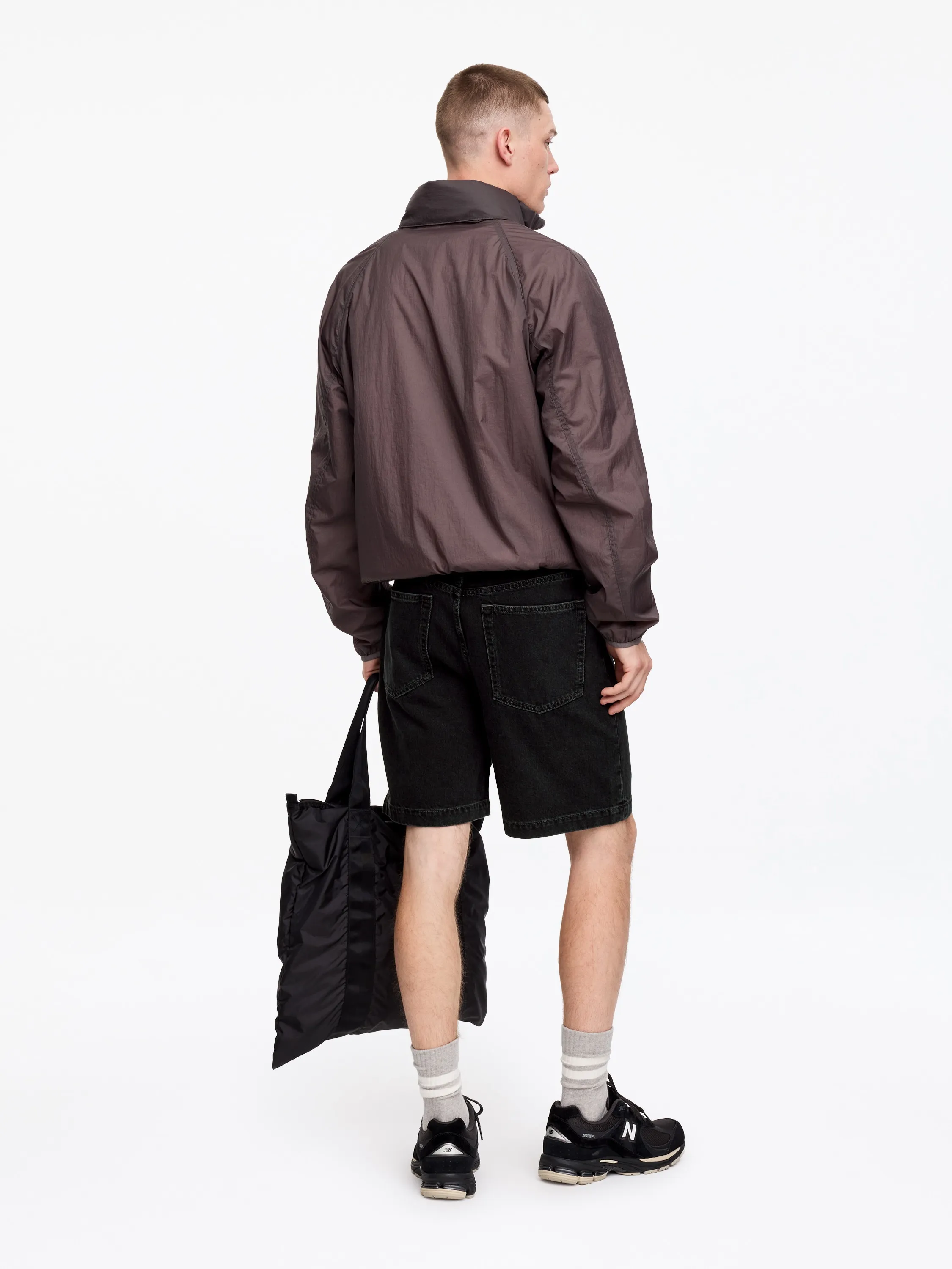 Short en jean décontracté - Noir