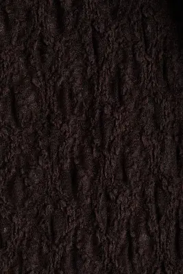 Pantalon en dentelle avec jupe superposée - Marron foncé — photo 4