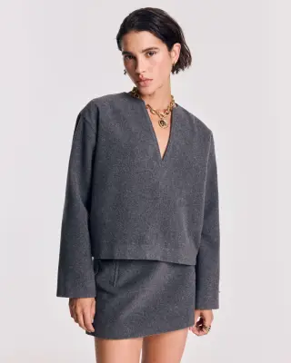 Vareuse Carmina gris cendré — photo 2