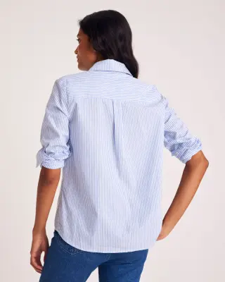 Chemise Ulysse rayures bleu et blanc — photo 3