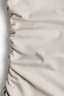 Robe à effet drapé - Grège clair