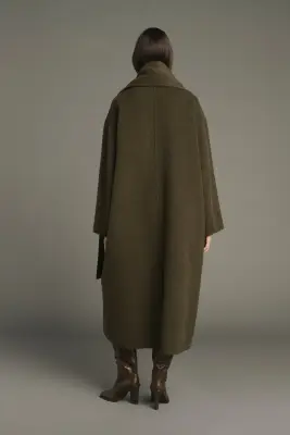 MANTEAU FINN KAKI CHINÉ — photo 3