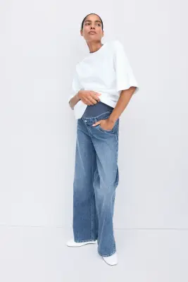 MAMA Jean large - Bleu denim — photo 2