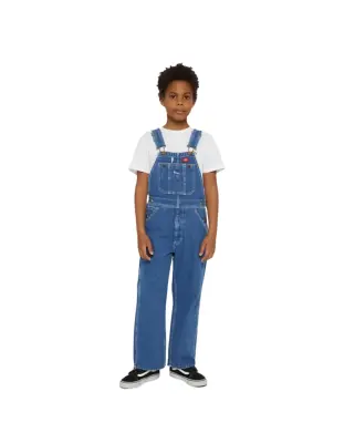Kids Denim Bib Indigo Blue — photo 1