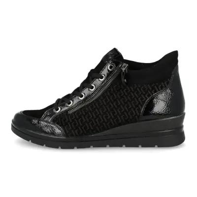 Bottines Remonte R0773-05 Noires - Lacets Grande Pointure Femme — photo 2