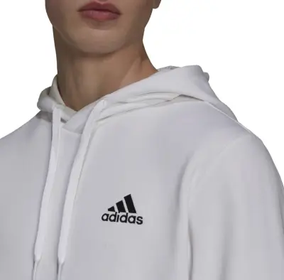 ADIDAS SWEAT CAPUCHE Blanc GRANDE LONGUEUR — photo 5