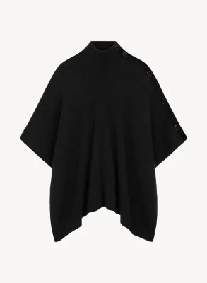Poncho en laine mérinos — photo 4