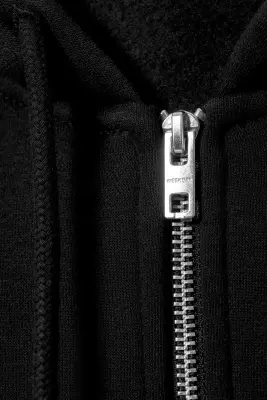 Sweat à capuche zippé classique - Noir — photo 4