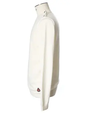 Pull col rond manches longues en maille fine blanc écru Taille L — photo 4