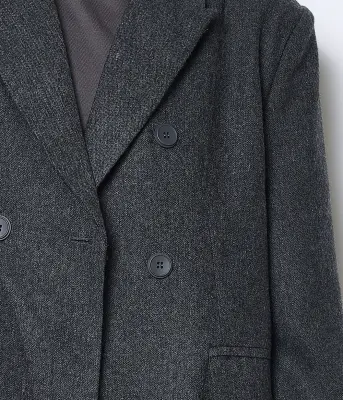 Manteau long Gris Foncé — photo 4