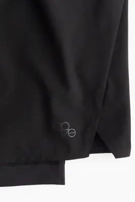 Short de sport 2-en-1 à jambes longues DryMove™ - Noir — photo 2
