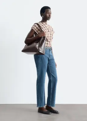 Jean slim court - Bleu moyen — photo 4