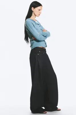 Andromeda jean baggy ample taille basse - Blue Rinse – Bleu foncé — photo 4