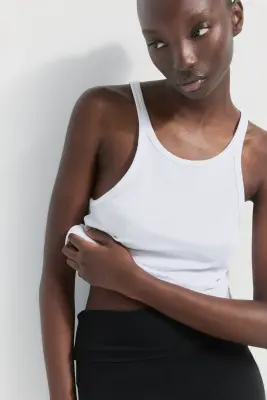 Short moulant en jersey de coton - Noir — photo 1