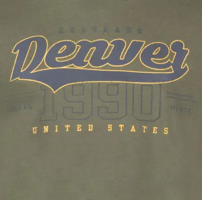ADAMO TEE SHIRT DENVER Kaki — photo 4