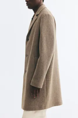 Manteau à fermeture droite - Beige — photo 3