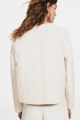 Veste matelassée en nylon - Rose poudré — photo 2