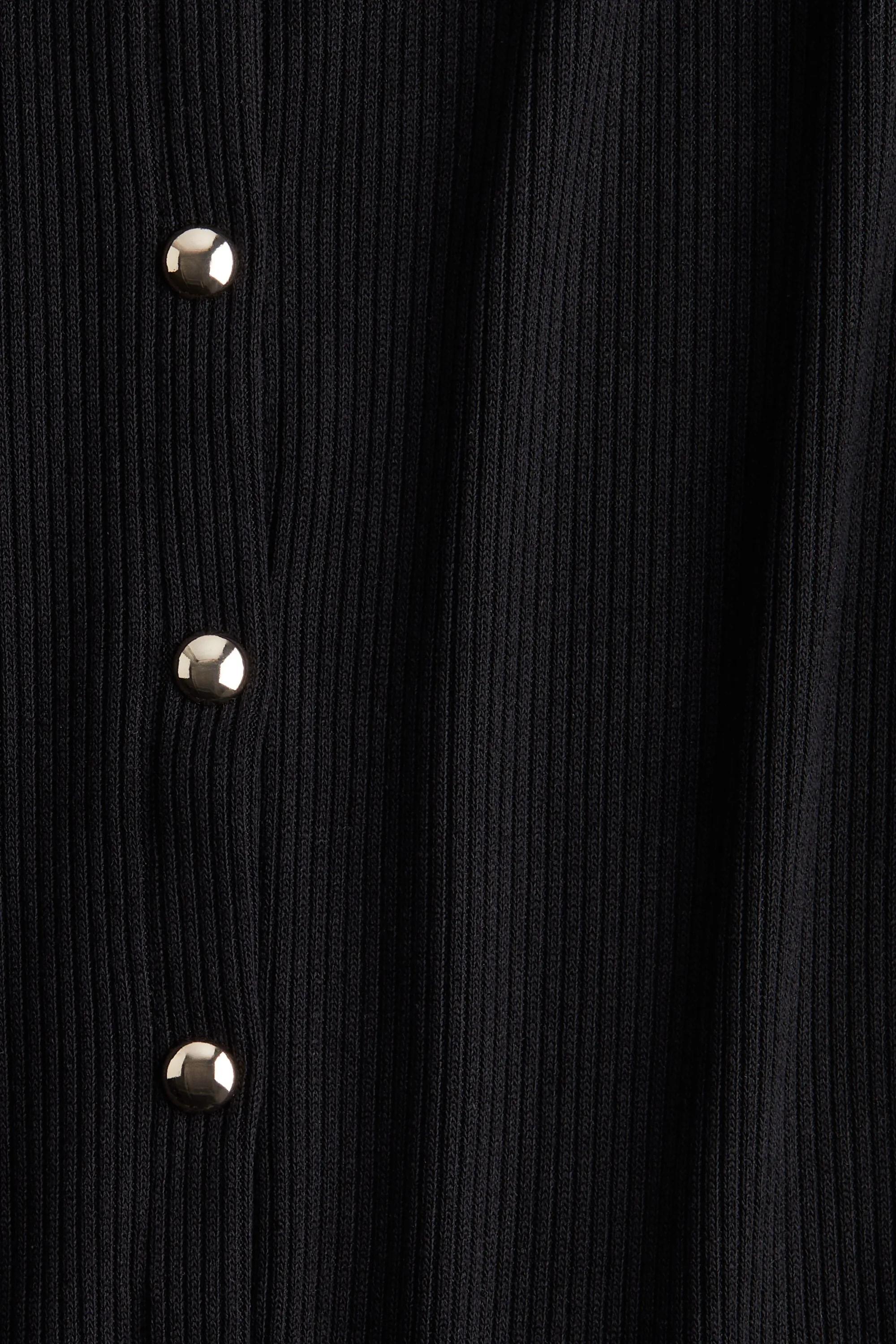 Gilet en jersey côtelé - Noir