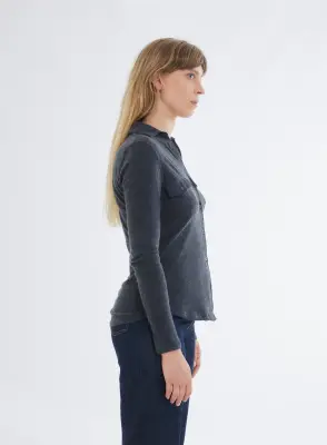 Chemise en coton et cachemire — photo 5