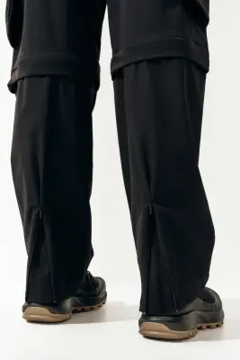 Pantalon modulable à jambes barrel - Noir — photo 4