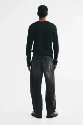 Baggy Barrel Jeans - Noir denim — photo 2