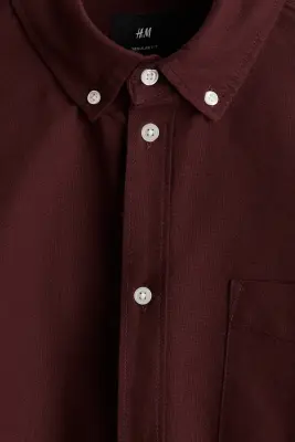 Chemise Oxford Regular Fit - Bordeaux — photo 5