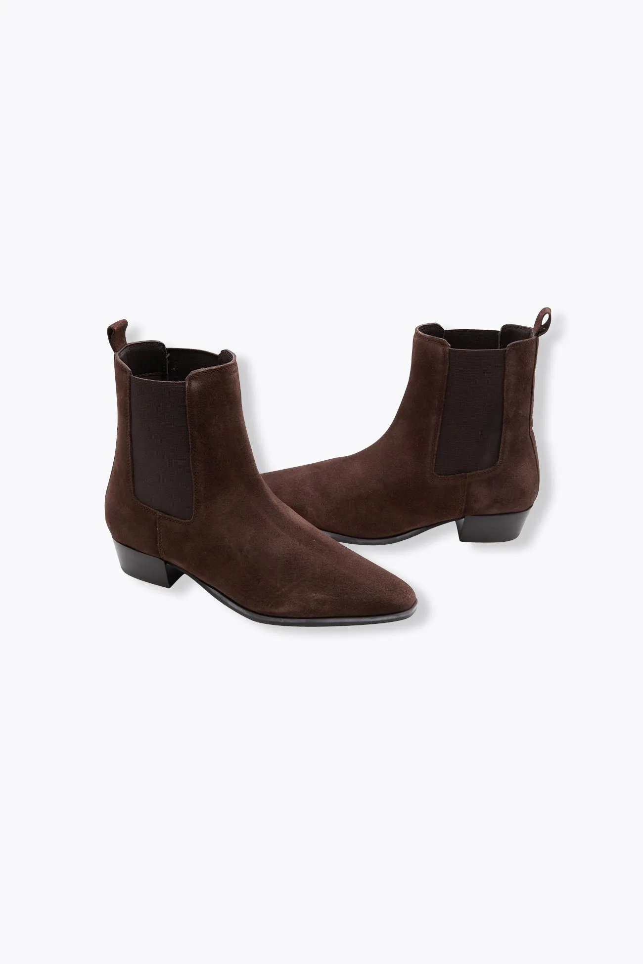 Boots en cuir suédé Femme