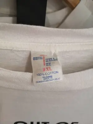 T-shirt vintage blanc "Out of my way! I'm late for Bingo" — photo 2