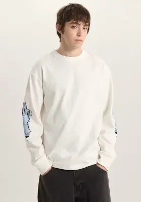 tee shirt vans manches longues dayana zombie – egret — photo 2