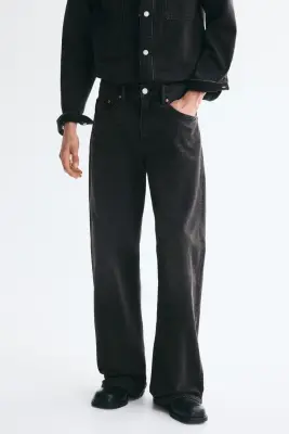 Relaxed Bootcut Jeans - Noir denim — photo 1